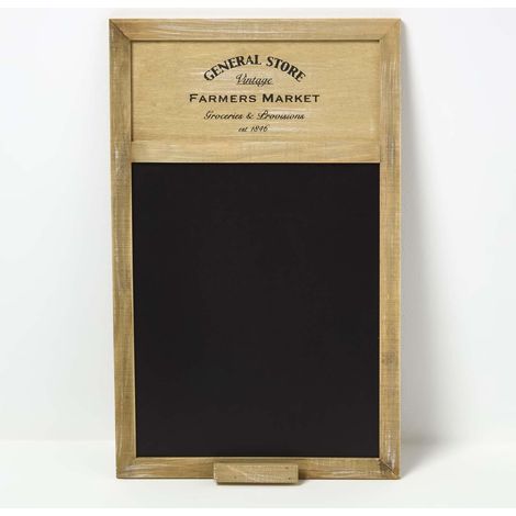 HOMESCAPES Black General Store Chalk Board Planner (1/5)