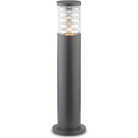 Piantana-Palo Da Esterno Moderna Tronco Alluminio Antracite 1 Luce E27 H60Cm (1/6)
