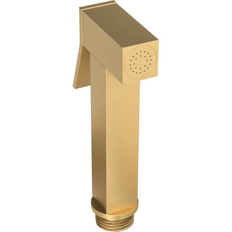 Spray bidé oro mate cuadrado con rosca para bidé de Valaz (1/2)