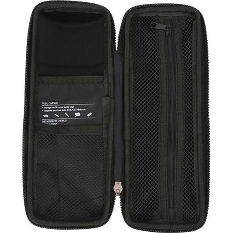 Kit de sacoche de cadre de vélo 2024, support de porte-bidon, coque rigide, sacoche d'outils de réparation, kit d'entretien, noir