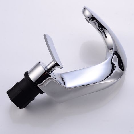 Wasserhahn Badarmaturen Waschtischarmatur Armatur Waschbeckenarmatur Bad Einhandmischer Silber (1/5)
