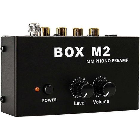 Préamplificateur phono BOX M2 pour platine vinyle, mini-chaîne stéréo audio Hi-Fi, préamplificateur pour tourne-disque, prise UE (1/5)