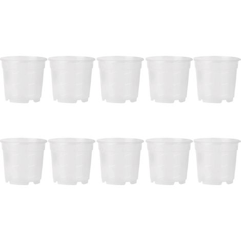 10 VASI PER ORCHIDEE ORCHIDEA Ø21CM COMPLETAMENTE TRASPARENTI PROMO