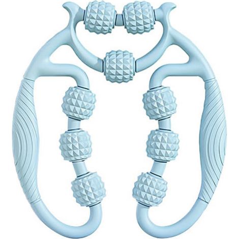 Appareil de massage relaxant pour les jambes, rouleau musculaire à 9 roues, massage des tissus profonds des jambes et des brasyux-AquaForge (1/5)