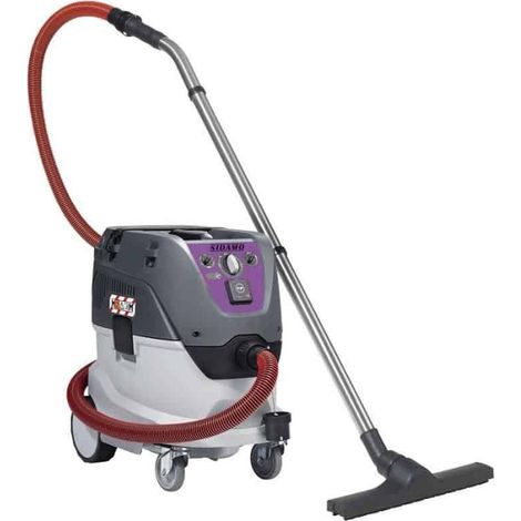 Sidamo – Aspirateur professionnel eau et poussières 20405040 – Cuve polypropylène 42L – Puissance 1400W – Dépression 25Kpa – Pour chantiers humides - XC40M (1/2)