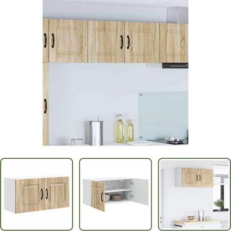 Küchenwandschrank -  Küchenschrank Kalmar Sonoma-Eiche 80 x 31 x 40 cm Holzwerkstoff (1/5)