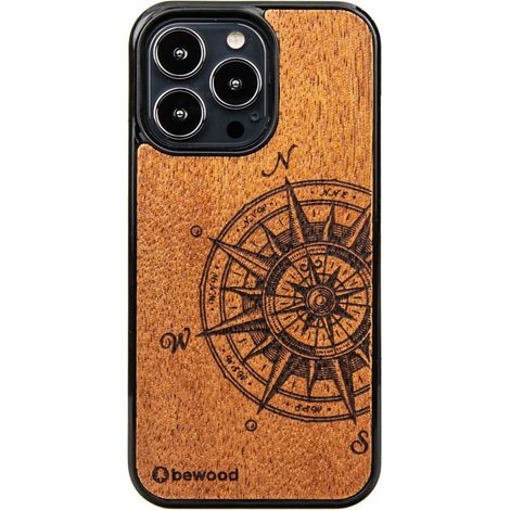Custodia in legno per iPhone 13 Pro TRAVELER MERBAU (1/4)