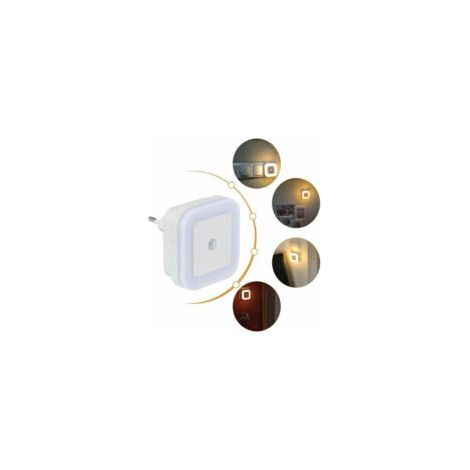 luci notturne a LED con sensore di movimento, spina a risparmio energetico, luce bianca calda per cameretta, corridoio, scale - Lampada LED dimmerabile - Crezuo