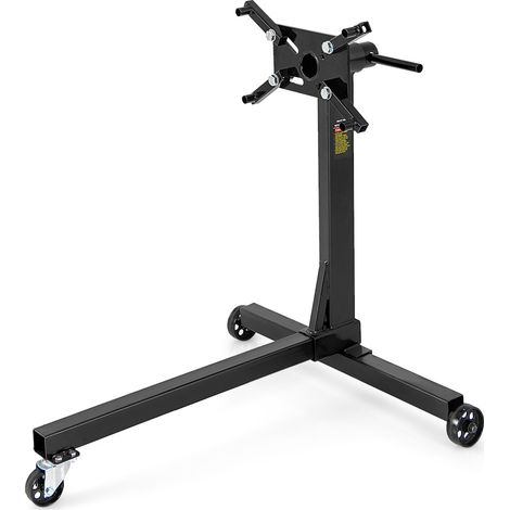 COSTWAY 340KG Capacity Engine Stand Heavy Duty Engine Motor Stand Black (1/5)