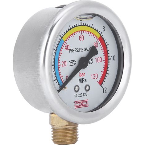 Manomètre G1/4 DN8 pour pompes immergées dans l'huile, compatible avec les modèles 30/40/60 et les fournitures agricoles. (1/5)