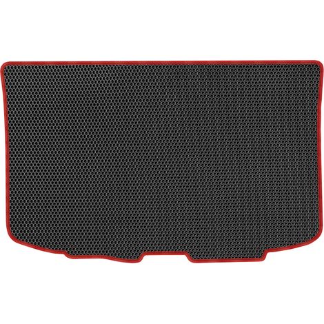 Alfombrilla de maletero de EVA con diseño de panal para Nissan Micra IV K13 Hatchback (2010-2016) - Negra (1/5)