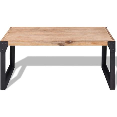 Maison Exclusive - Table basse bois d'acacia massif 100x60x45 cm (1/5)