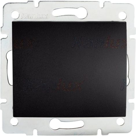 Interrupteur va-et-vient Kanlux LOGI noir mat 10AX IP20 (1/2)