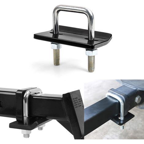 Car modification parts 1.25" 2" trailer square mouth anti-shake stabilizer hook shock absorber and anti-loosening fastener - 1 piece (1/4)