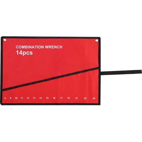 Werkzeugtasche mit mehreren Fächern, Schlüsselhalter, Ablagen und Clips (14 Fächer) (1/5)