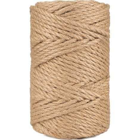Corde Chat - Chanvre Sisal - 6 mm x 50 m - Pour Arbre À Chat - 1 Rouleau (1/5)