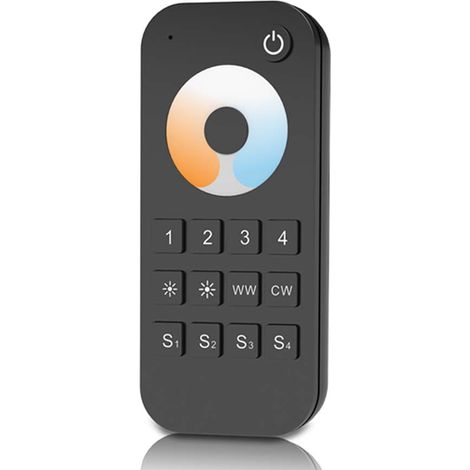 Telecomando RF 2.4GHz Radiocomando CCT Bianco Dinamico Con Disco Touch Per 4 Zone Magnetico Compatibile Con Alimentatore Skydance (1/3)