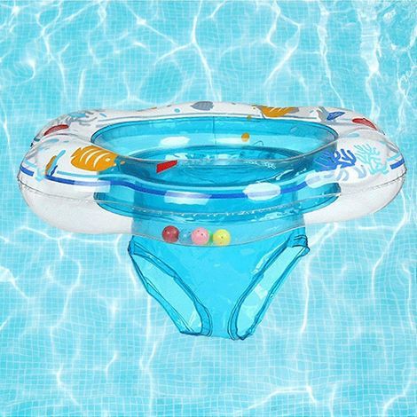 Salvagente gonfiabile per neonati dai 6 ai 36 mesi, da indossare intorno al collo, ideale per i più piccoli, super divertente per nuotare. (1/5)