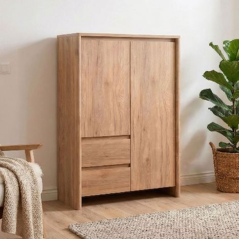 Armoire bois 2 portes et 2 tiroirs (1/5)