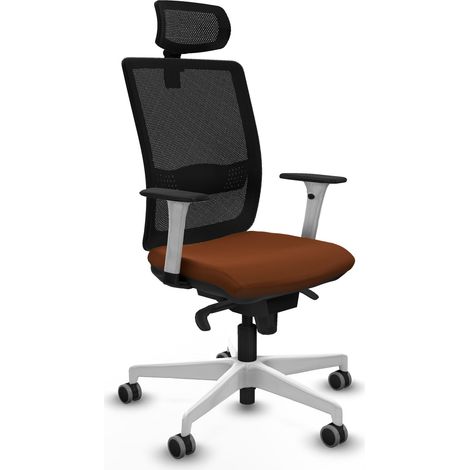 Chaise de bureau piqueras y crespo Haches cuir synthétique marron (1/2)