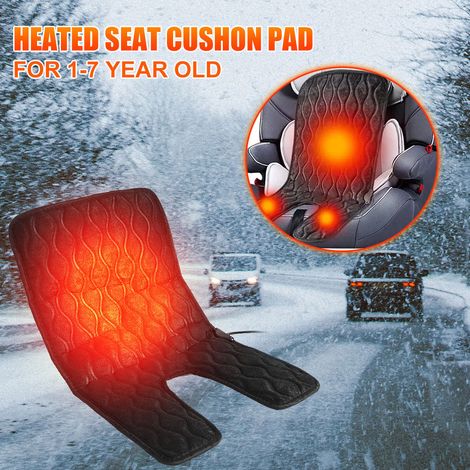 Coussin Chauffant Universel 12V pour Siège Auto Bébé, Housse Chauffante Voiture Automne Hiver, Tapis Chauffant Maison (1/5)