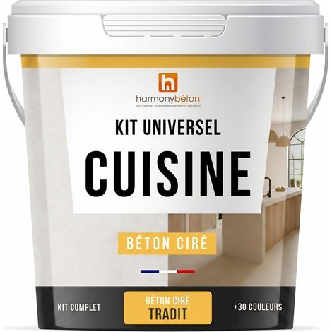 Béton ciré cuisine - Kit universel - Béton TRADIT 5 m² Brillante BC04 (1/5)