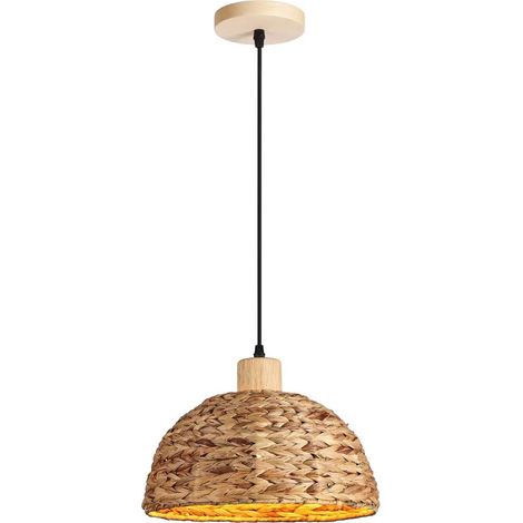 Suspension Luminaire Ferme E27 30Cm Tissé À La Main Jacinthe D'eau Weaving (1/5)
