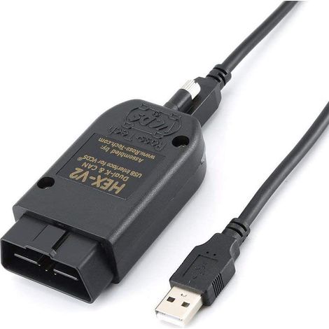 Câble diagnostic HEX V2 VCDS VAG COM 25.3 – Compatible VW/Audi/Skoda/Seat jusqu’en 2017 – Accès modules VAG via USB