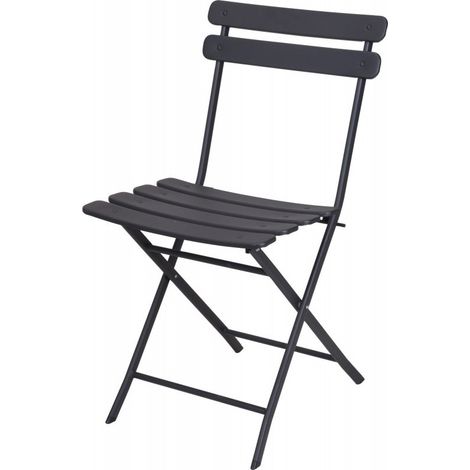SEDIA BISTROT 48X42H80CM ANTRACITE IN METALLO