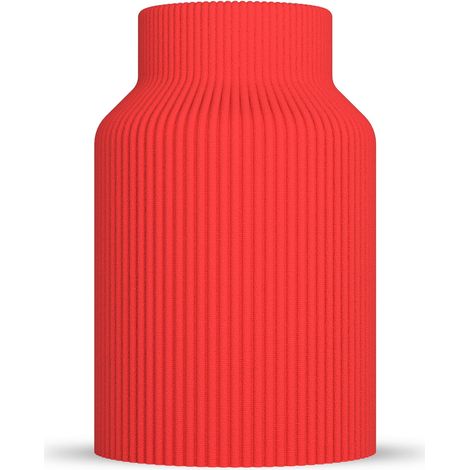 Vase Rabella - Vase décoratif moderne pour herbe de la pampa et fleurs séchées - Style scandinave pour salon - Objet design 3D en plastique (PLA) - Léger et incassable (1/5)
