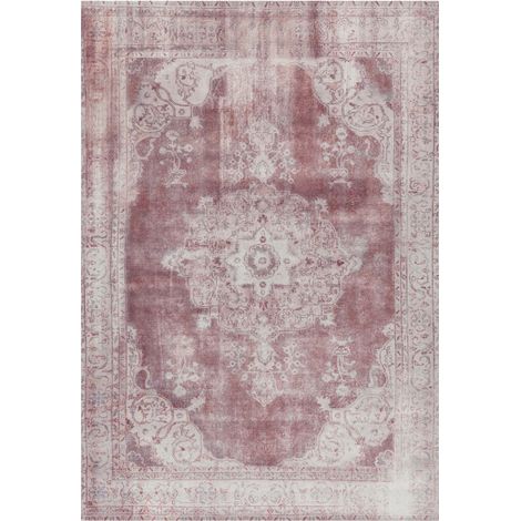 Tapis Imprimé Antique "Vintage" Beige 140 x 200 cm (1/4)