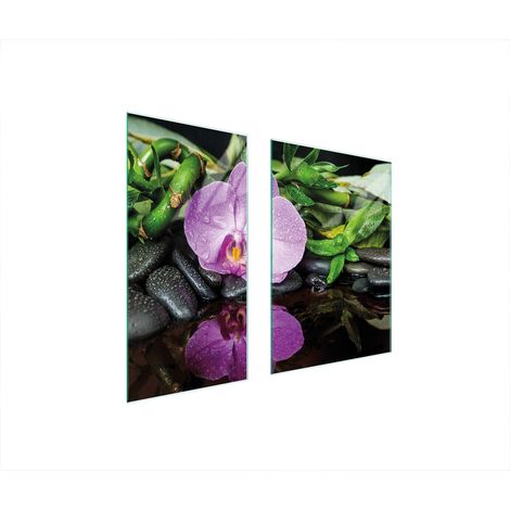 PIASTRA PROTETTIVA IN VETRO 75x52 ORCHIDEA (1/5)