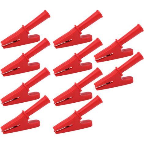 10 Pinces de Test Électriques 20A, Ouverture 10mm pour Soudure et Équipements Électroniques (1/5)