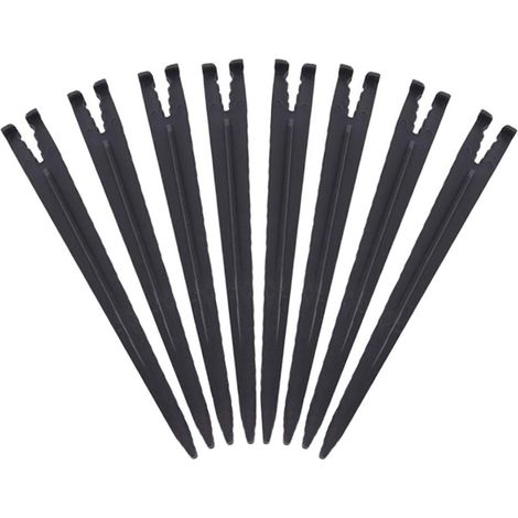 50 piquets pour tube d'irrigation goutte-à-goutte, piquets de support de tube goutte-à-goutte robustes de 1/4 pouce pour système d'irrigation de jardin (1/4)