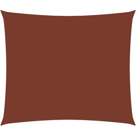Telo ombreggiante a vela in tessuto oxford rettangolare 4 x 5 m terracotta 020009698