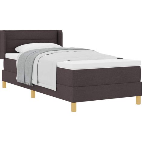 Maison Exclusive - Boxspringbett mit Matratze Dunkelbraun 200 x 9