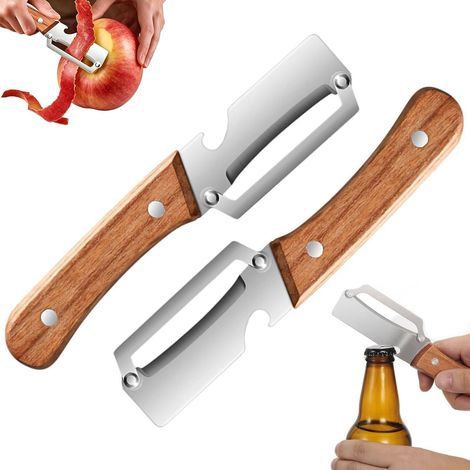 Küchenschäler, 2-teiliger Multifunktionsschäler, vielseitiger Schäler, Multifunktionsschäler, professioneller Gemüseschäler, Multifunktionsschäler, für Obst und Gemüse (1/5)