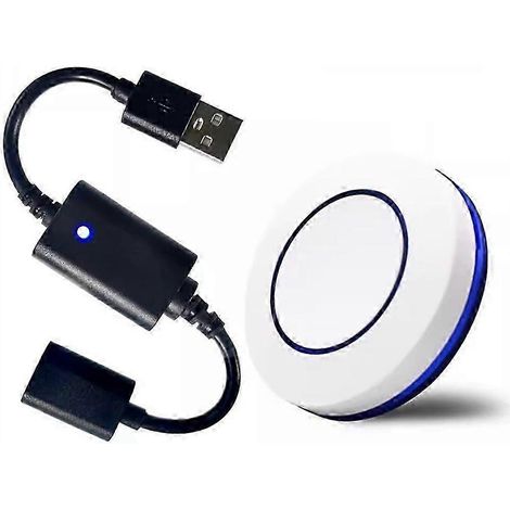 Interrupteur marche/arrêt sans fil USB 5 V CC avec télécommande RF, compatible avec les rubans LED USB, les lampes de lecture et les ventilateurs. Modèle à bascule de haute qualité. WHBYV (1/4)