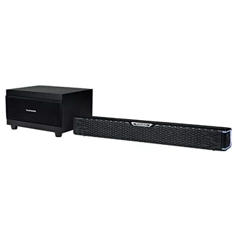 THOMSON SB60BTS - Barre de son sans fil avec caisson de basses - Bluetooth 5.0 - Systeme stereo - 60W - Fixation murale - Noir (1/5)