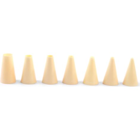 Consejos para decorar mangas pasteleras, SIMPLE, 4-16 mm, juego de 7 - Hendi 551011