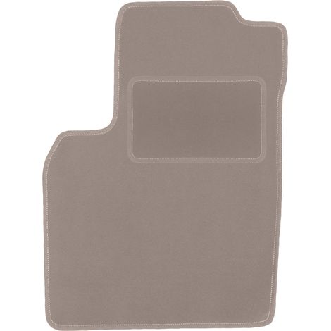 Alfombrilla de terciopelo para el conductor para: Fiat Panda II hatchback (2002-2010) beige