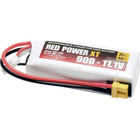 Red Power Modellbau-Akkupack (LiPo) 11.1 V 900 mAh 25 C Softcase XT30