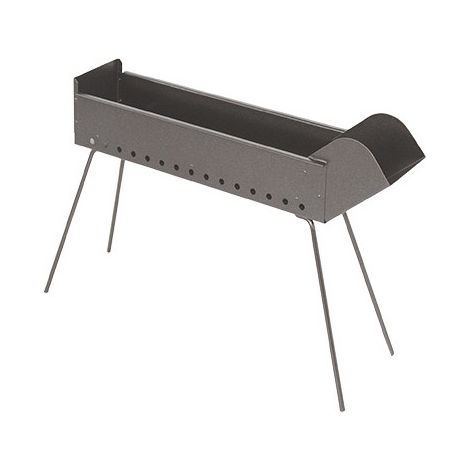 Barbacoa de carbón Arrosticini ECO 80 – Parrilla de 80 cm – Estructura de acero – El Gaucho