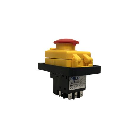 DKLD DZ05 Elektromagnetischer Drucktastenschalter 400V 10A 7Pin Start/Stop mit Not-Aus- Funktion
