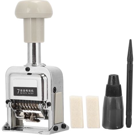 Machine de numérotation automatique à 7 chiffres pour matériel de bureau et fournitures scolaires (1/5)