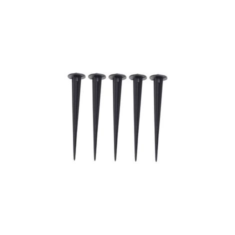 5 pièces Piquets de Jardin Aluminium Accessoires de Remplacement pour Lampes Extérieures Éclairage Paysage Résistant Aux Intempéries Lot (1/4)