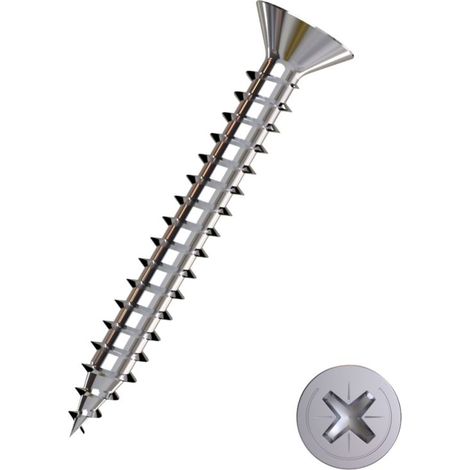 Connex Universalschrauben 3.5 x 16 mm PZ 2 Senkkopf - 150 Stück Edelstahl Holzschrauben