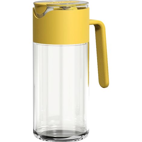 1 Distributeur d'huile et de vinaigre, bocal Mason en verre 550 ml, couvercle à clapet automatique, sans fuite (1/5)