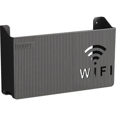 Étagère murale pour routeur WiFi et décodeur TV, support de rangement mural multifonction (1/3)