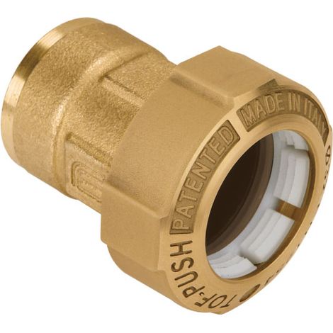 RACCORDO DRITTO FEMMINA IN OTTONE TOF-PUSH ø20X1/2 EFFEBI S.P.A.